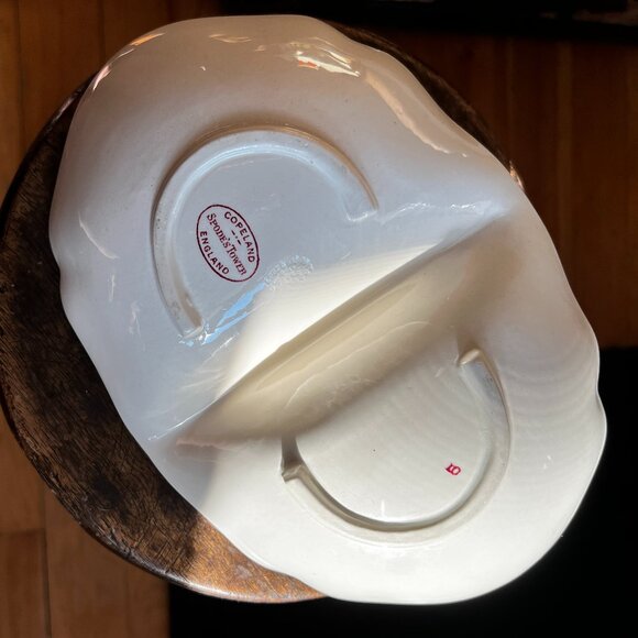 Antique Copeland Spode Tower divided relish dish with handle - Picture 11 of 11